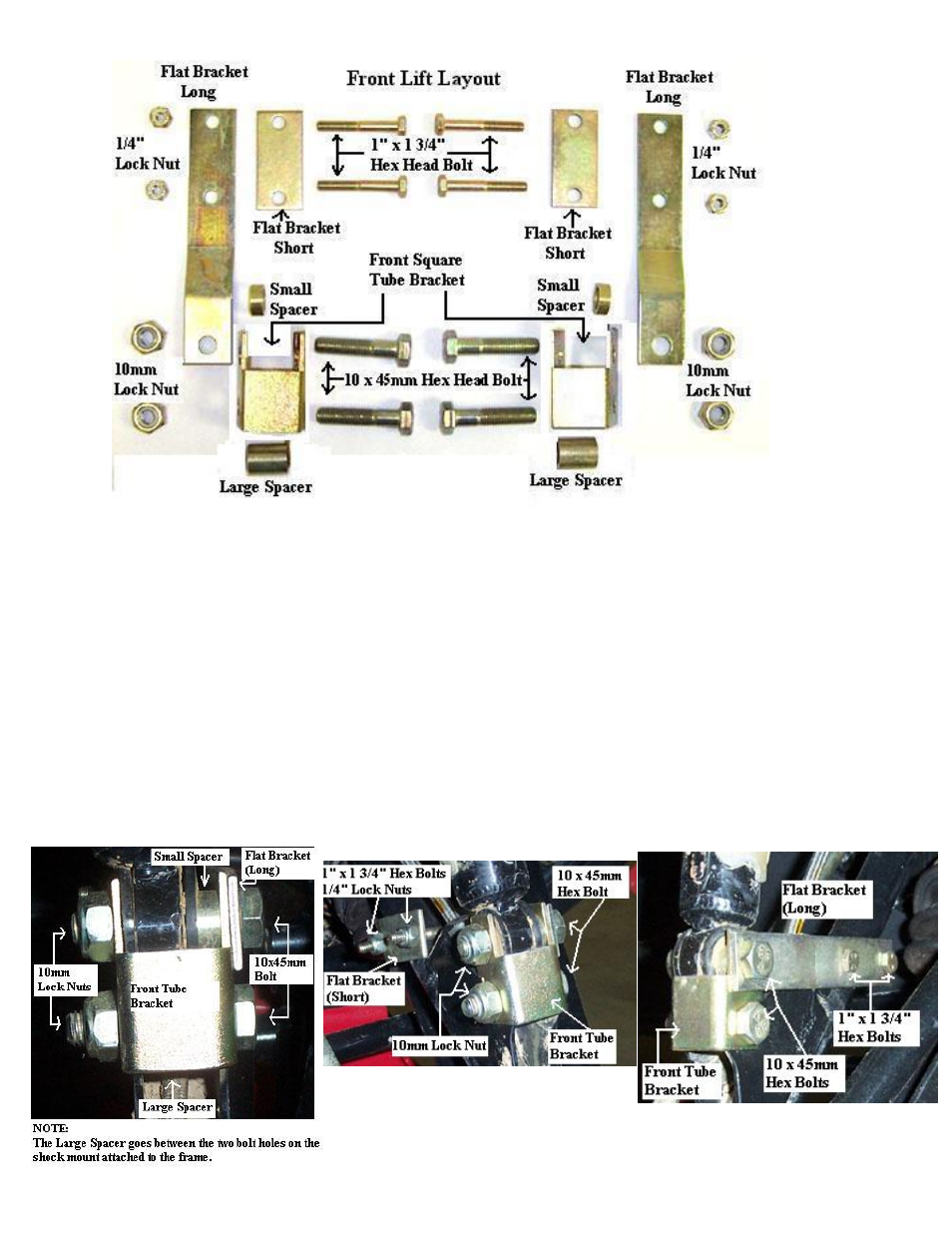 Rear lift installation | High Lifter Lift Kit for Arctic Cat 500i (02-04) User Manual | Page 2 / 3