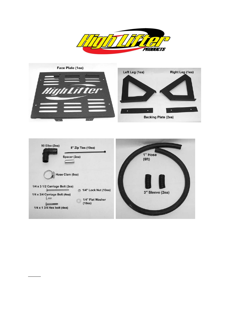 High Lifter Radiator Relocation Kit - Polaris Sportsman 550_850 (09-14) User Manual | 6 pages