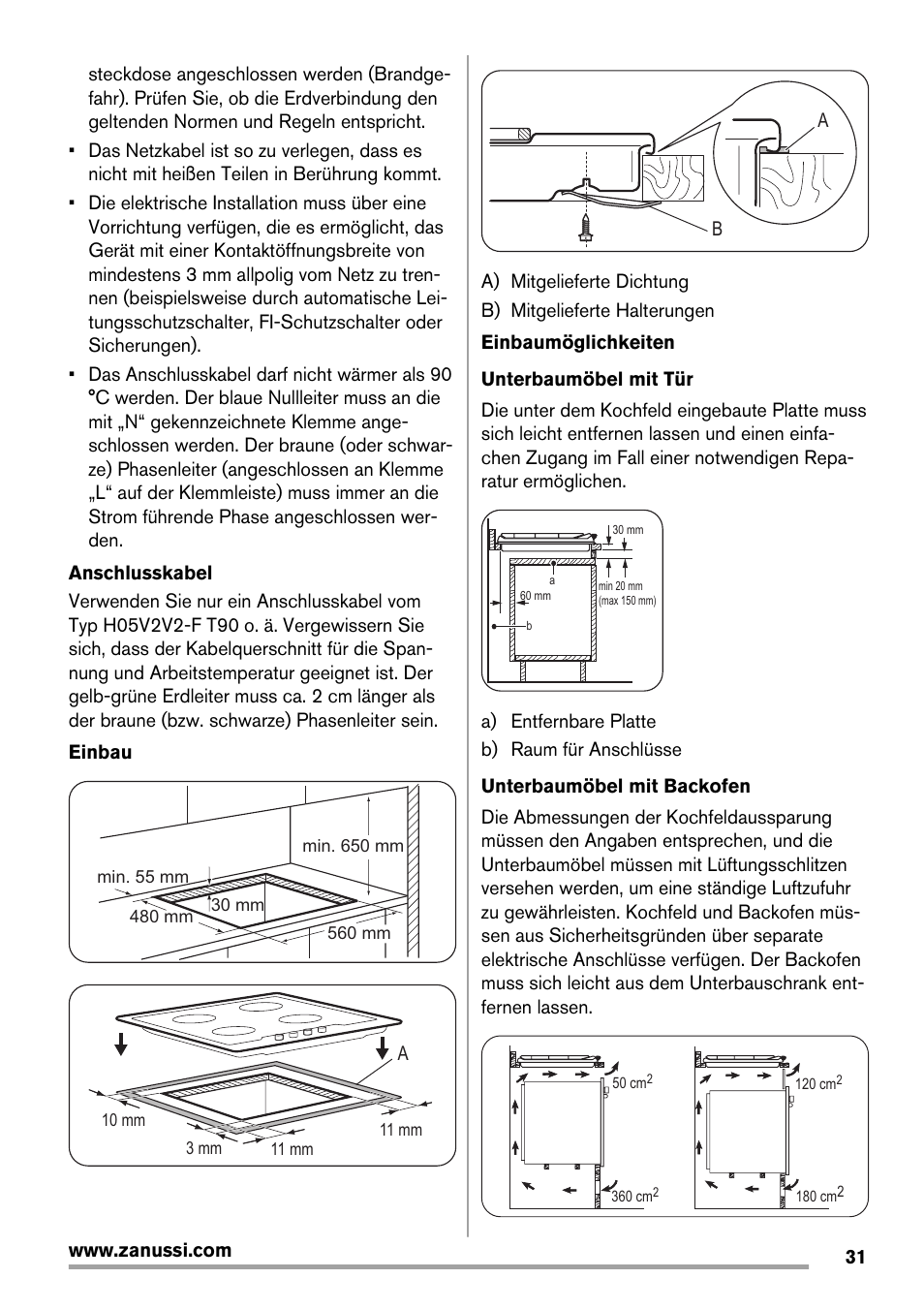 Zanussi ZEE 6940 FXA User Manual | Page 31 / 40