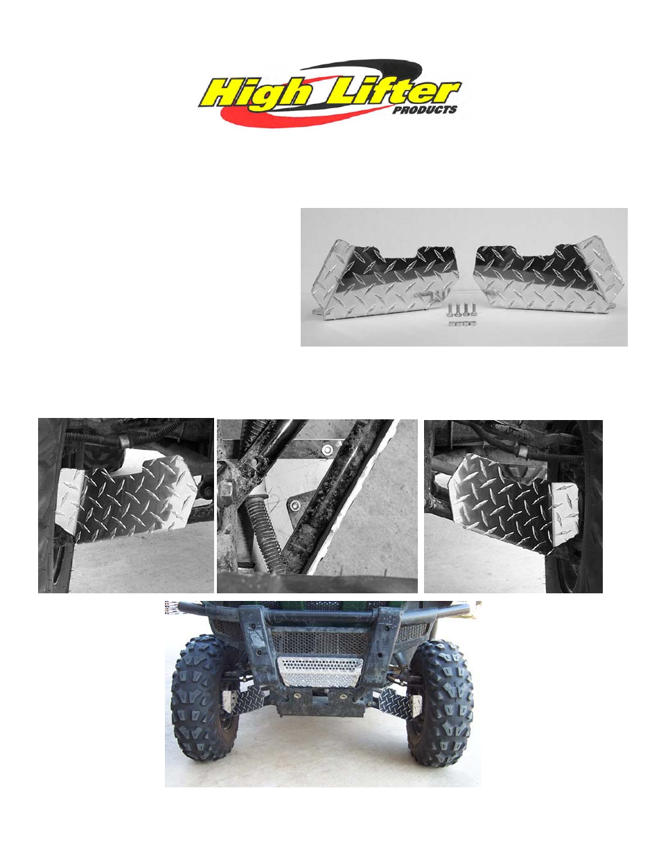 High Lifter GUARDS FRONT CV YAMAHA 660 RHINO User Manual | 1 page