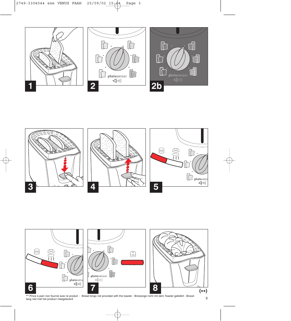 ROWENTA TO 810 VENUS User Manual | Page 3 / 20