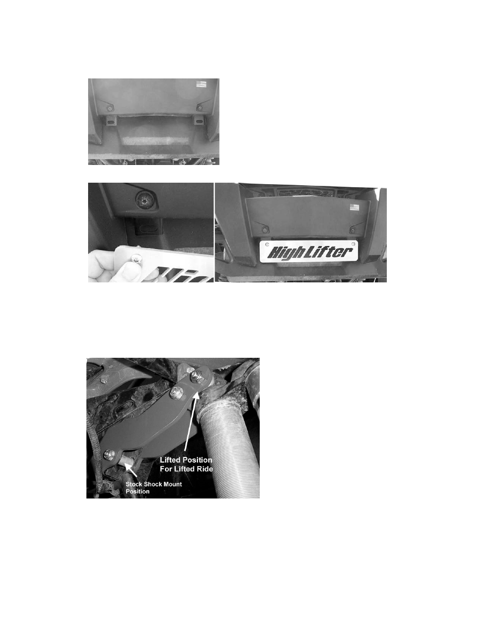 High lifter name plate installation | High Lifter Lift Kit for Polaris Ranger RZR 900 XP - Signature Series 5 User Manual | Page 9 / 11