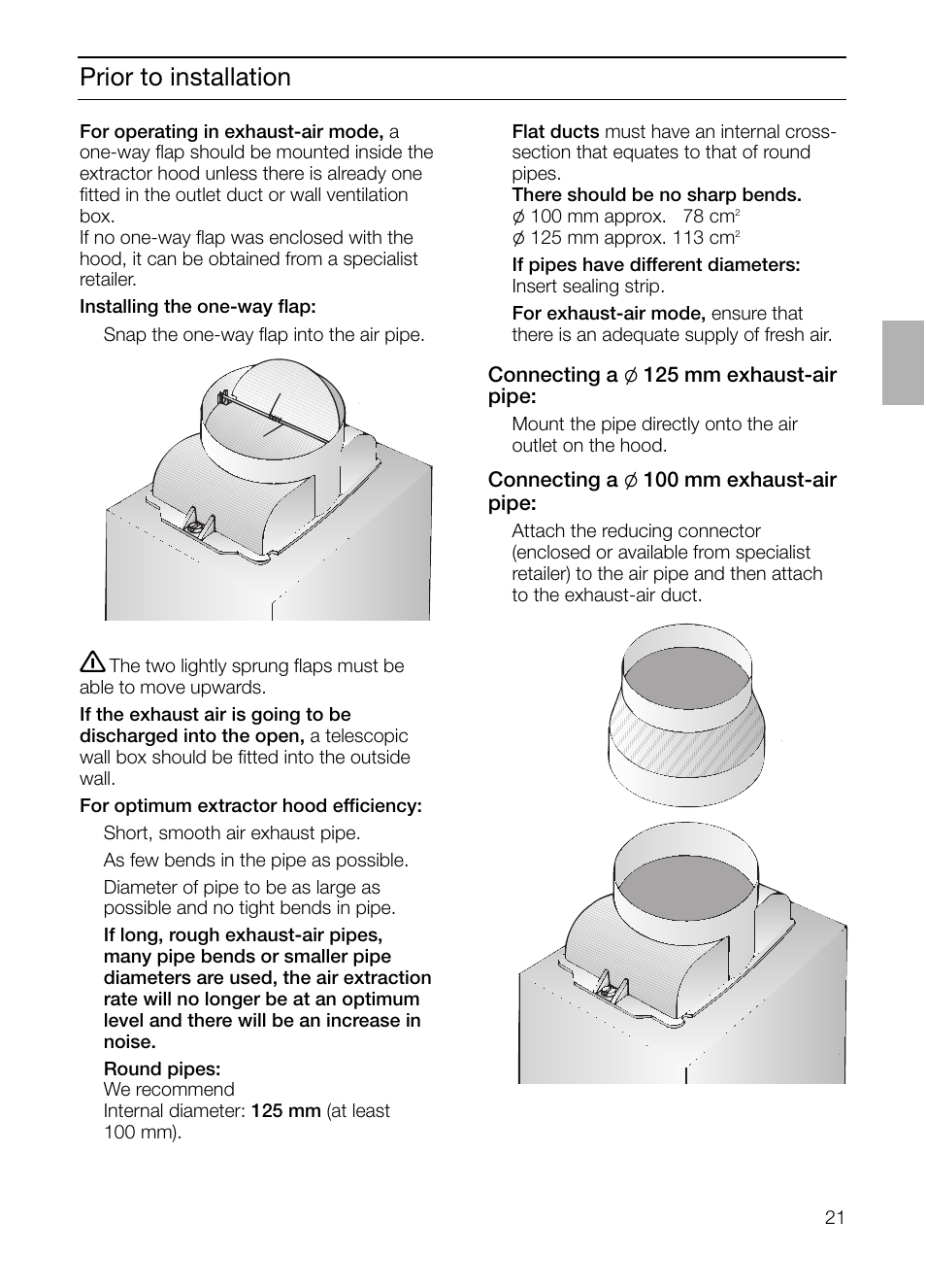 Prior to installation | Siemens LC 46392 User Manual | Page 21 / 80