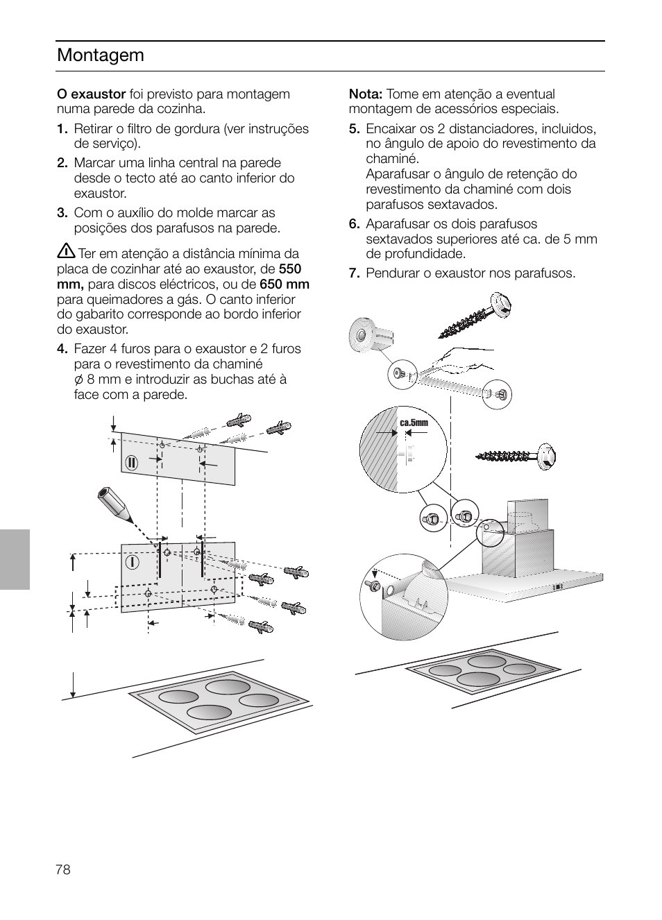 Montagem | Siemens LC 46392 User Manual | Page 78 / 80