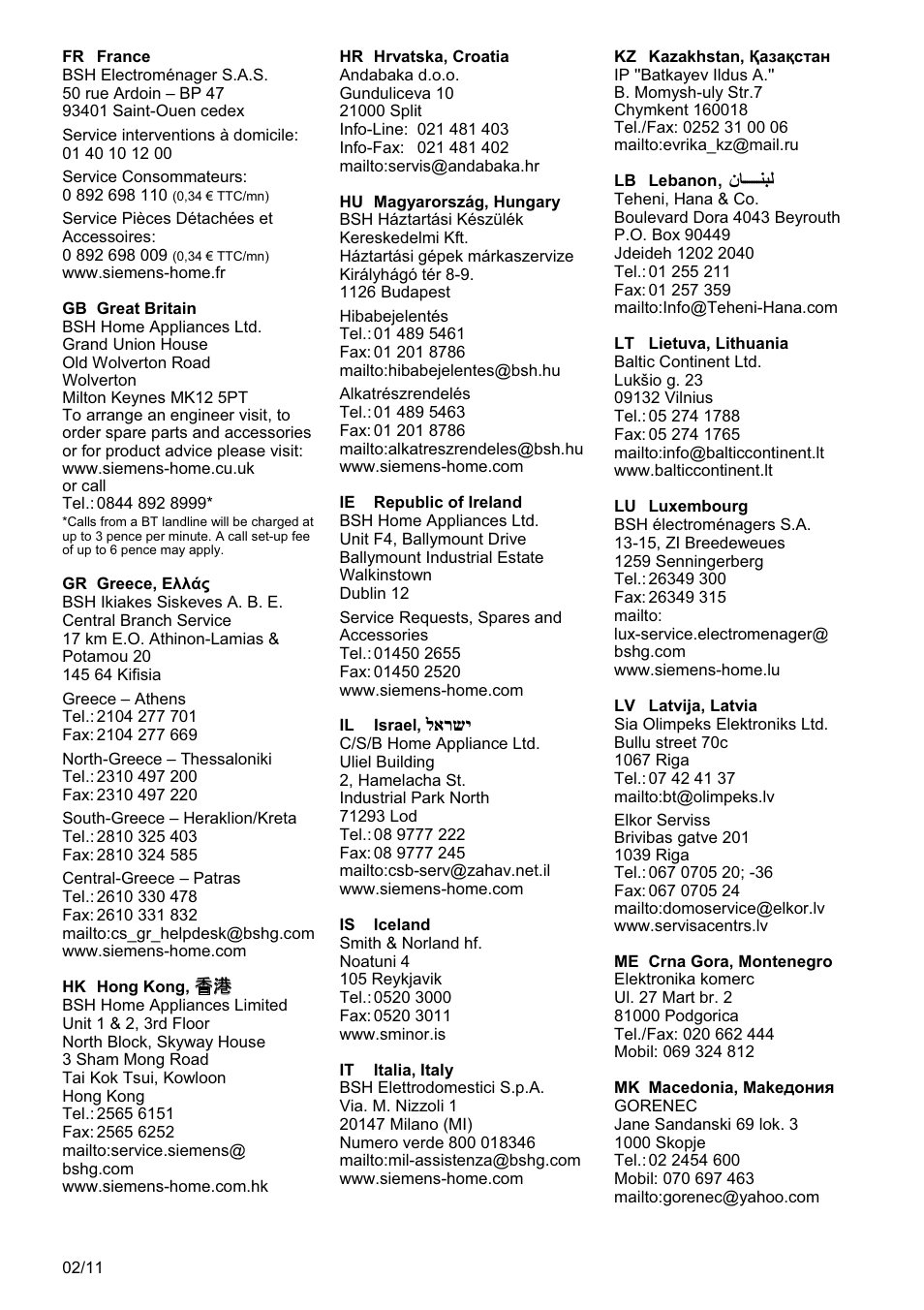 Siemens MQ 5 N 391 User Manual | Page 77 / 81