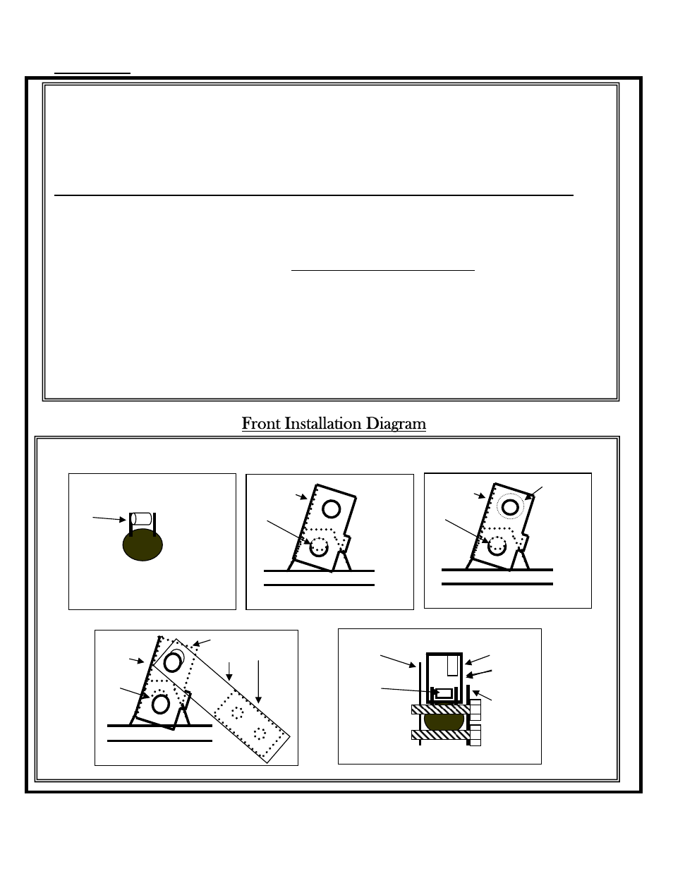 Front lift, Front installation diagram, F f f | High Lifter Lift Kit for Honda Rubicon 500 (01-14) User Manual | Page 3 / 7