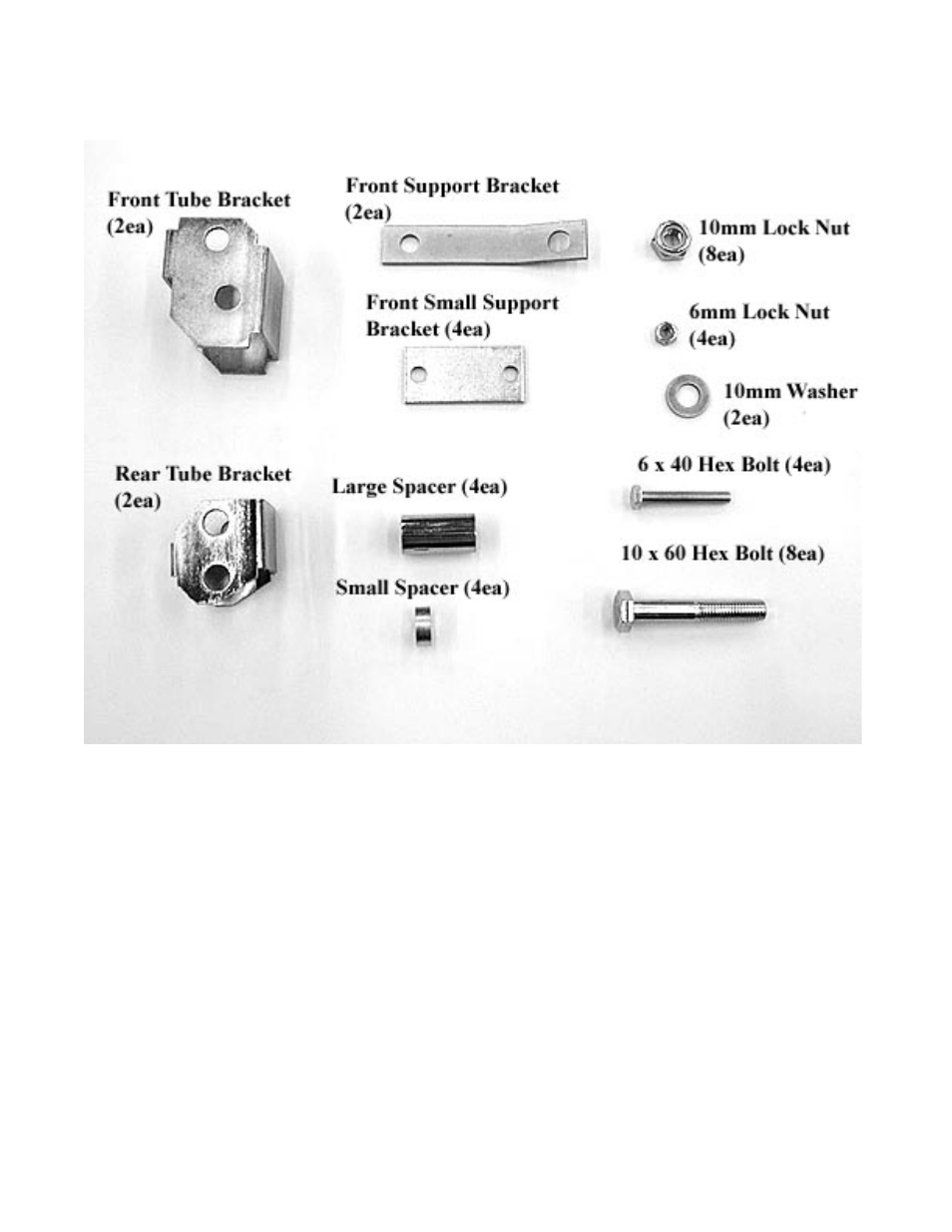 Parts diagram | High Lifter Lift Kit for Yamaha Kodiak 400i_450i (05-06) User Manual | Page 2 / 6