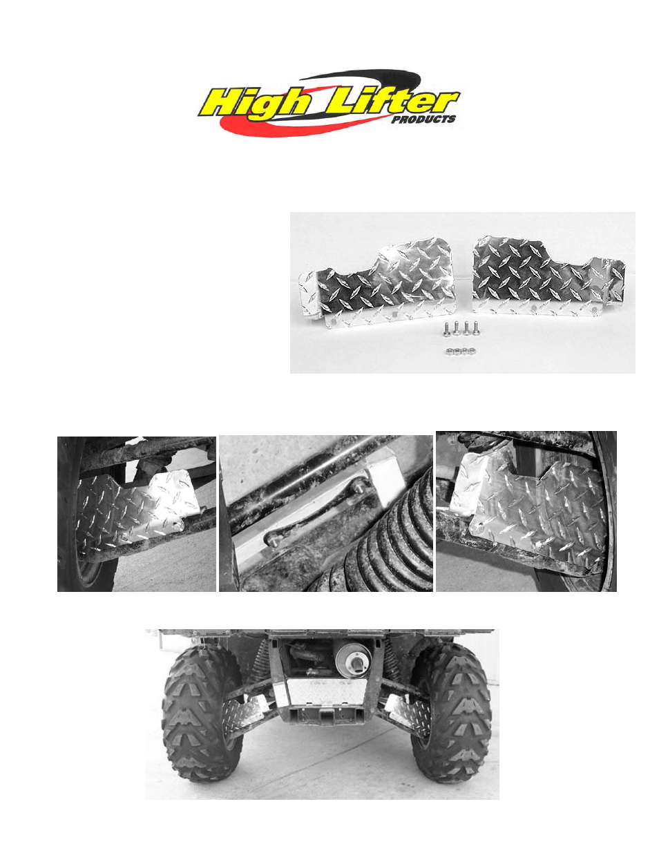 High Lifter GUARDS REAR CV YAMAHA 660 RHINO User Manual | 1 page