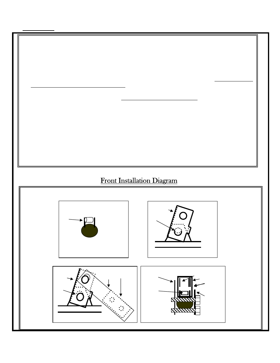 Front lift, Front installation diagram | High Lifter Lift Kit for Honda Foreman 450 (02-04) User Manual | Page 4 / 8
