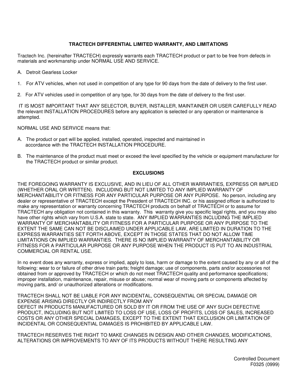 High Lifter Detroit Locker #4 User Manual | Page 12 / 13
