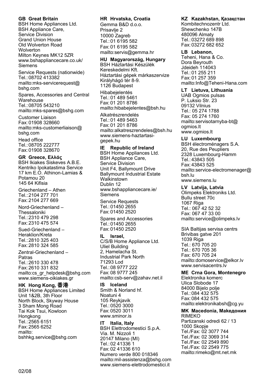 Siemens PH 2313 D User Manual | Page 44 / 48