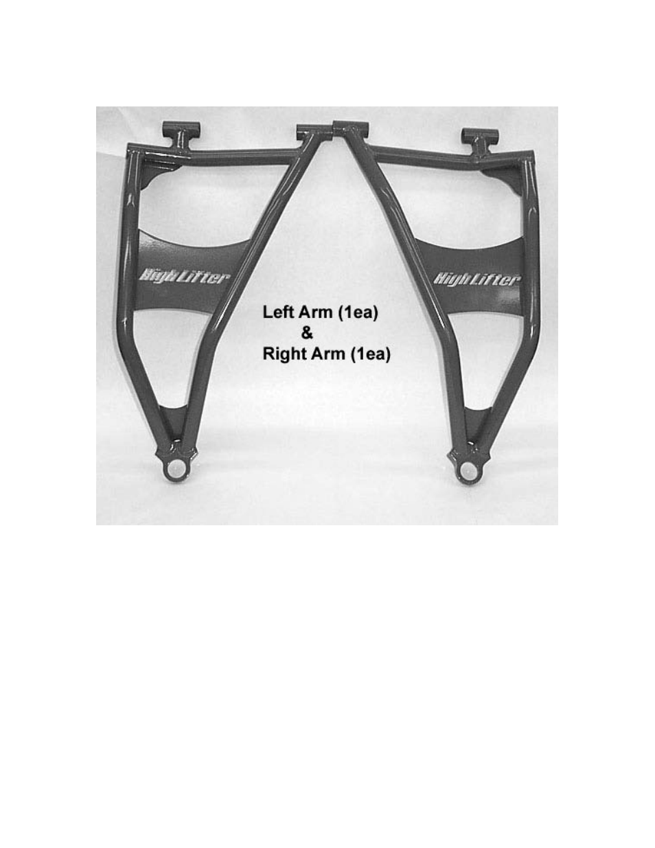 Parts diagram | High Lifter Max Clearance Front Lower Control Arms for Polaris RZR 900 XP User Manual | Page 2 / 5