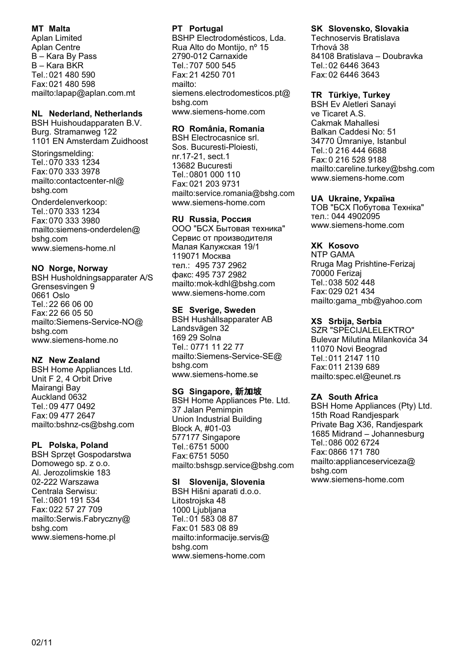 Siemens MQ 5 N 669 User Manual | Page 78 / 81