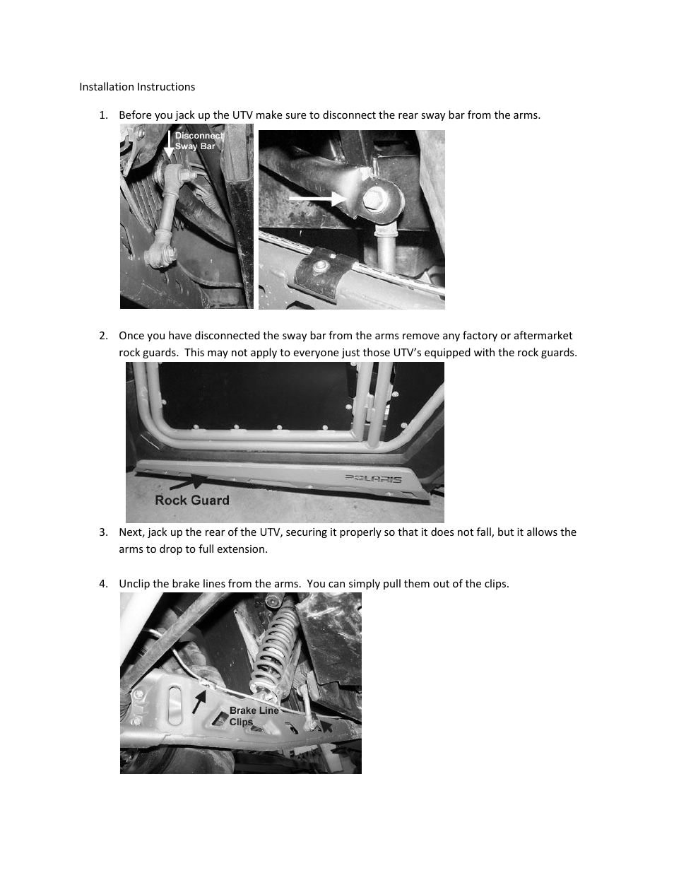 High Lifter Max Clearance Series Trailing Arm Kit for Polaris RZR XP 900 User Manual | Page 3 / 9