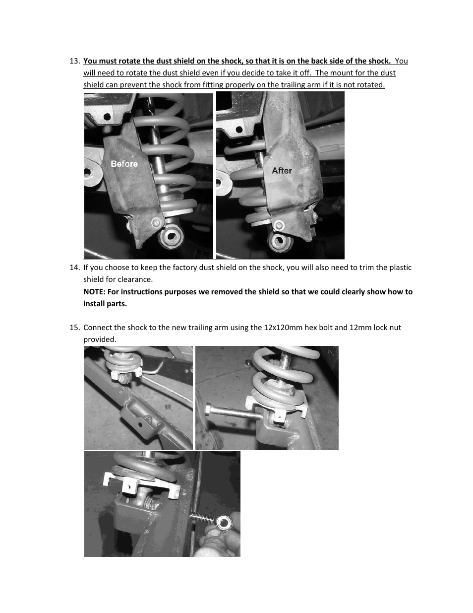High Lifter Max Clearance Series Trailing Arm Kit for Polaris RZR XP 900 User Manual | Page 6 / 9