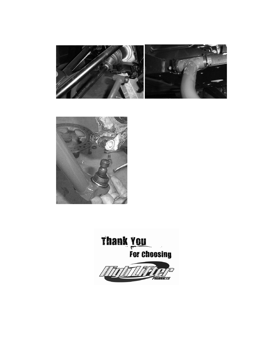 High Lifter Max Clearance Front Lower Control Arms for Polaris RZR 1000 XP User Manual | Page 5 / 5