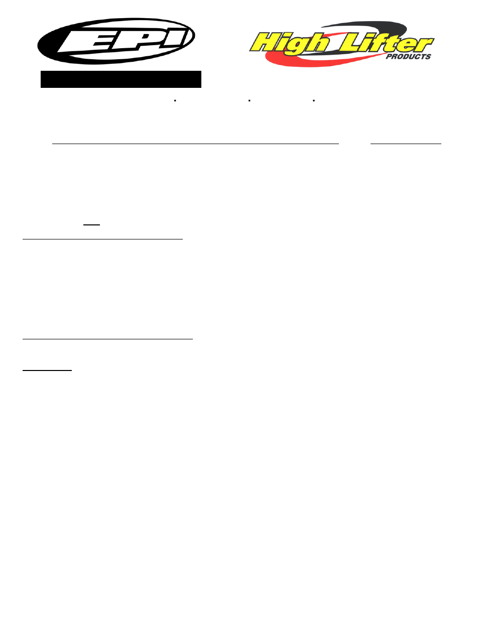 High Lifter Outlaw Super Duty Extreme Clutch Kit for Arctic Cat 1000 Prowler XTZ (09-10) User Manual | 2 pages