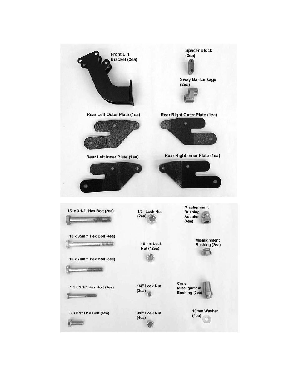 Parts diagram | High Lifter Lift Kit for Can-Am Maverick 1000 (2013) - Signature Series User Manual | Page 2 / 15