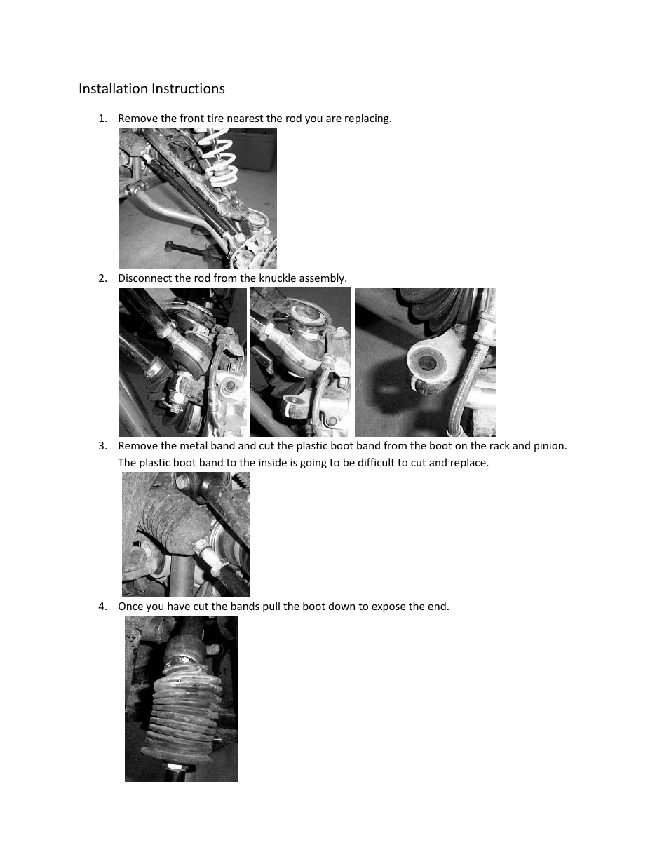 Installation instructions | High Lifter Tie Rod__Rack End Upgrade Kit for Can-Am Maverick 1000 (2013) Pro Series User Manual | Page 2 / 7