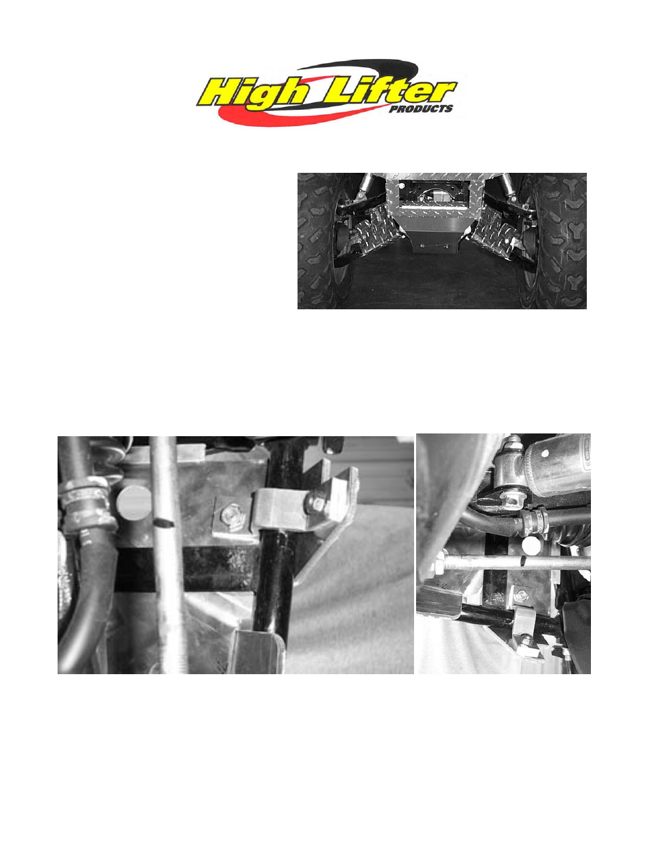 High Lifter GUARDS CVBG HLP DP F HON. 420 RANCHER User Manual | 1 page