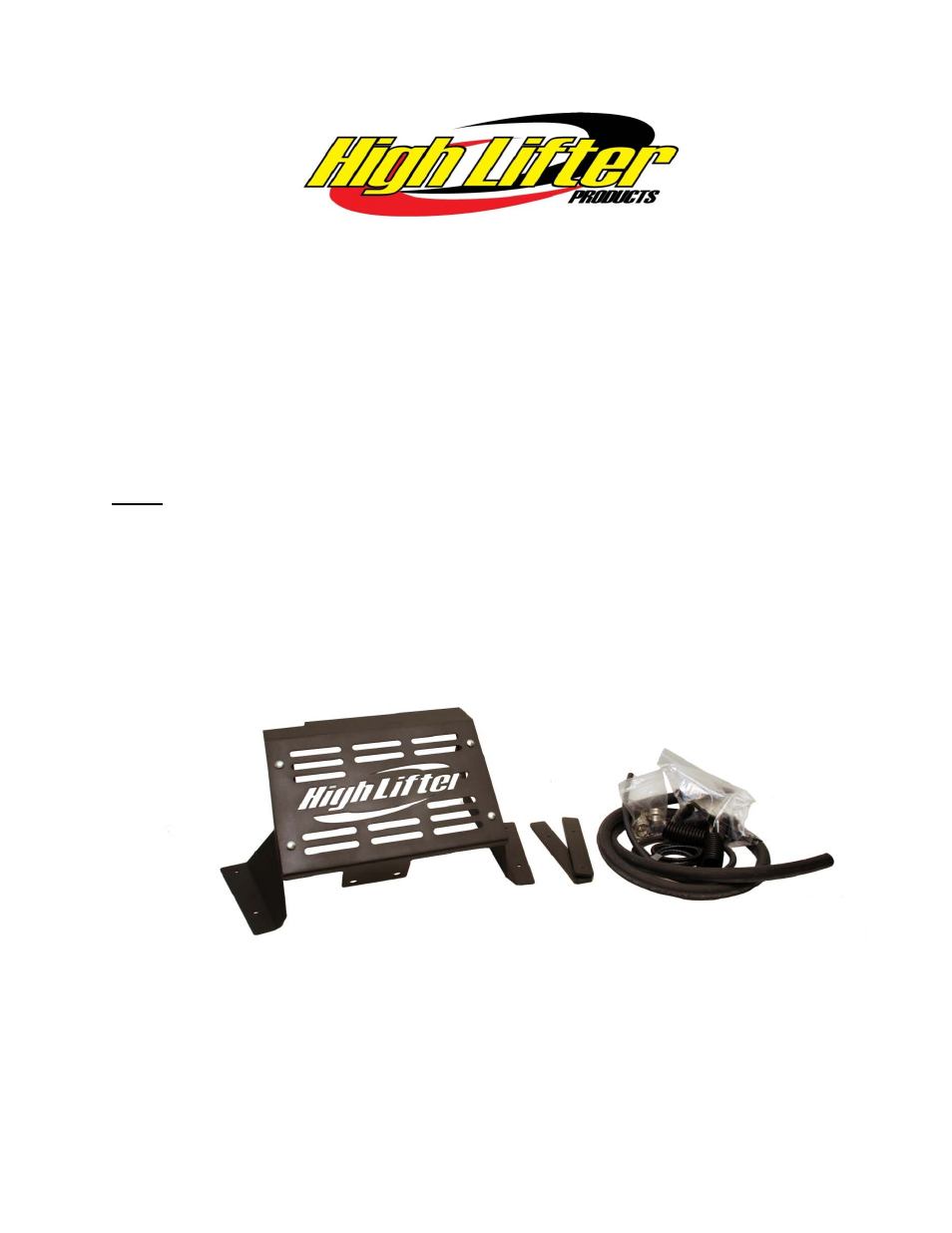 High Lifter Radiator Relocation Kit - Can-Am Outlander Models User Manual | 7 pages