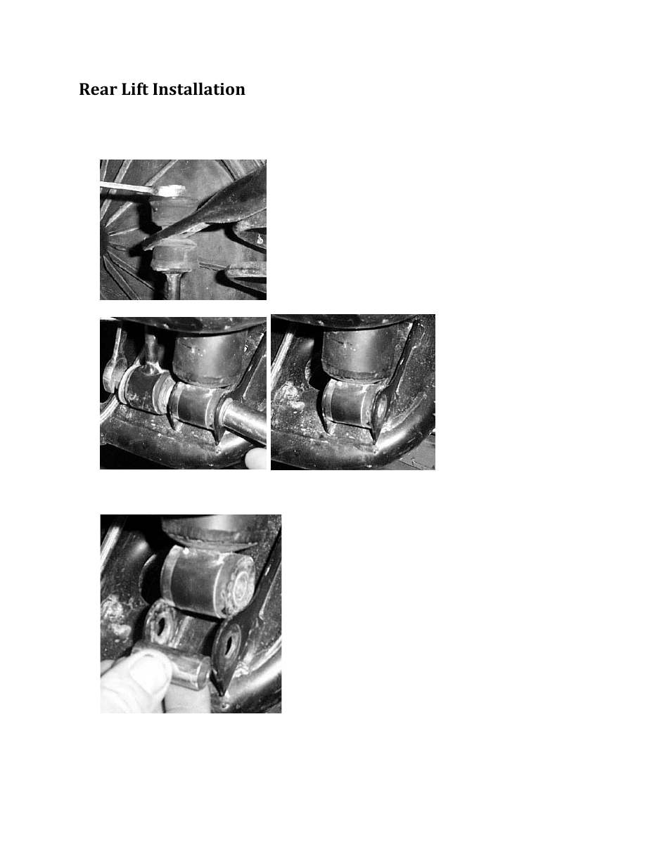 Rear lift installation | High Lifter Lift Kit for Polaris RZR 570 (12-14) User Manual | Page 6 / 9
