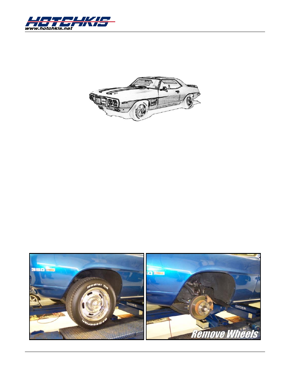 Hotchkis 2207F Sway Bars, Front, 67-69 Camaro-Firebird & 68-74 Nova GM F, X-Body, Sport User Manual | 13 pages