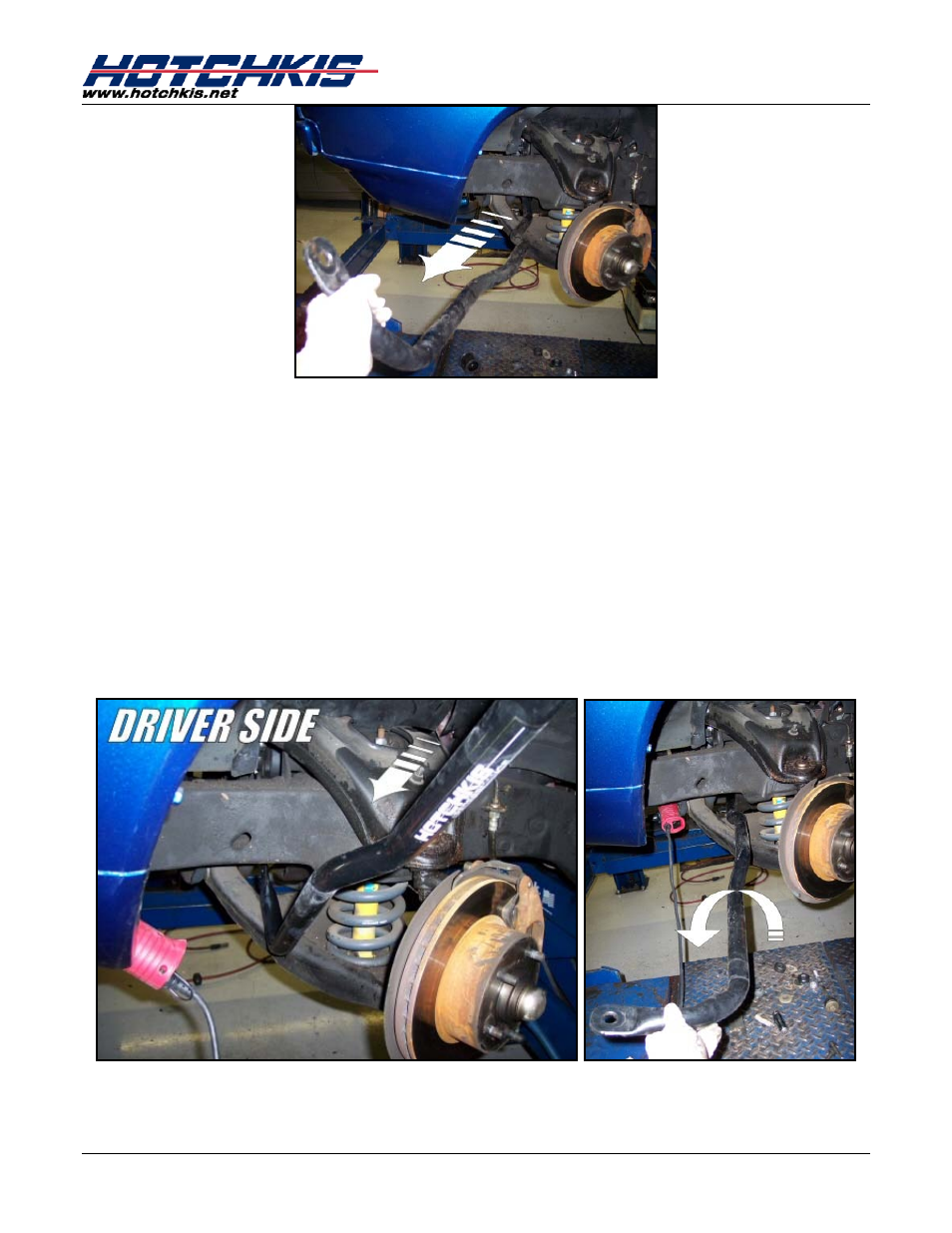 Installing new hotchkis anti-roll bar | Hotchkis 2207F Sway Bars, Front, 67-69 Camaro-Firebird & 68-74 Nova GM F, X-Body, Sport User Manual | Page 5 / 13