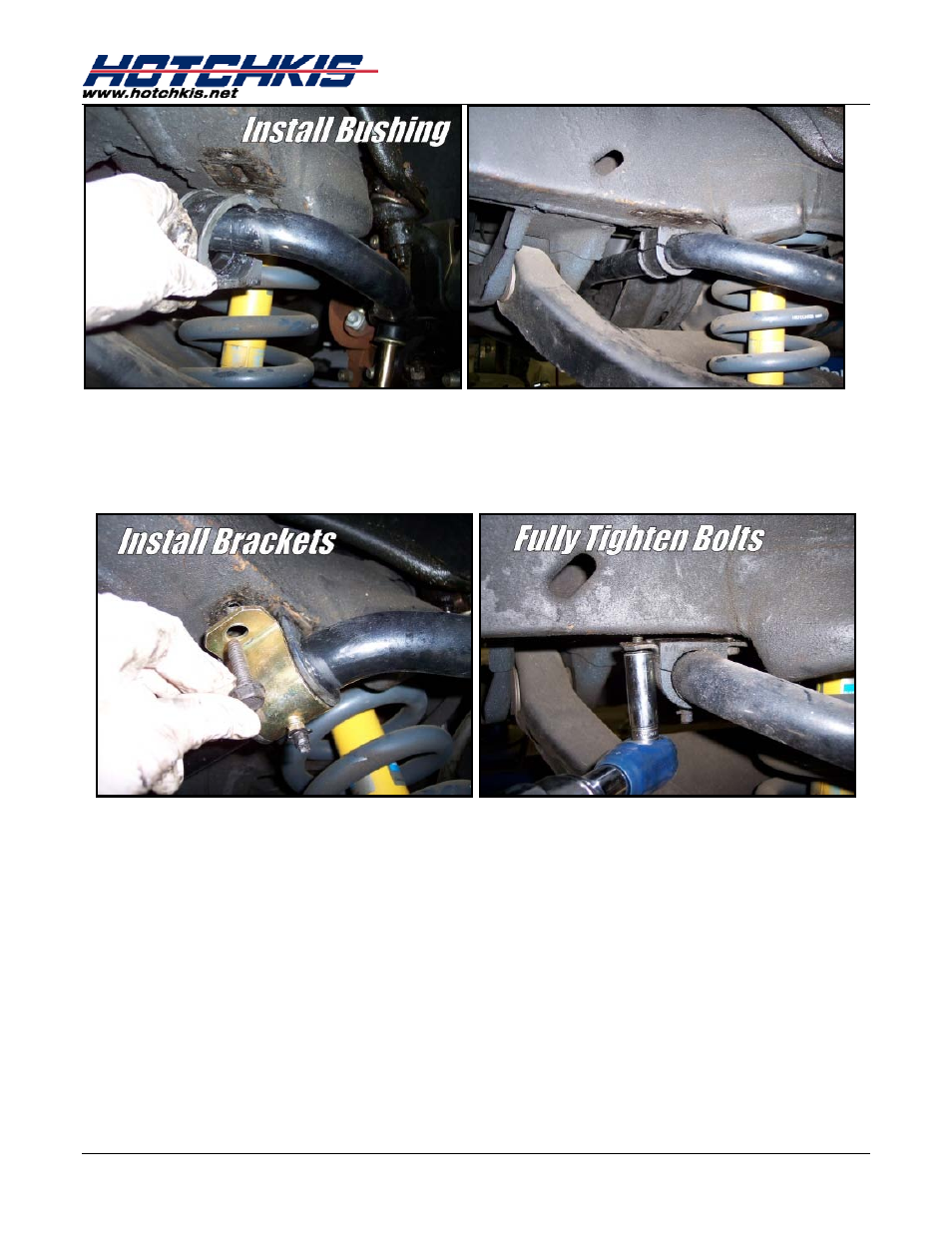 Hotchkis 2207F Sway Bars, Front, 67-69 Camaro-Firebird & 68-74 Nova GM F, X-Body, Sport User Manual | Page 9 / 13