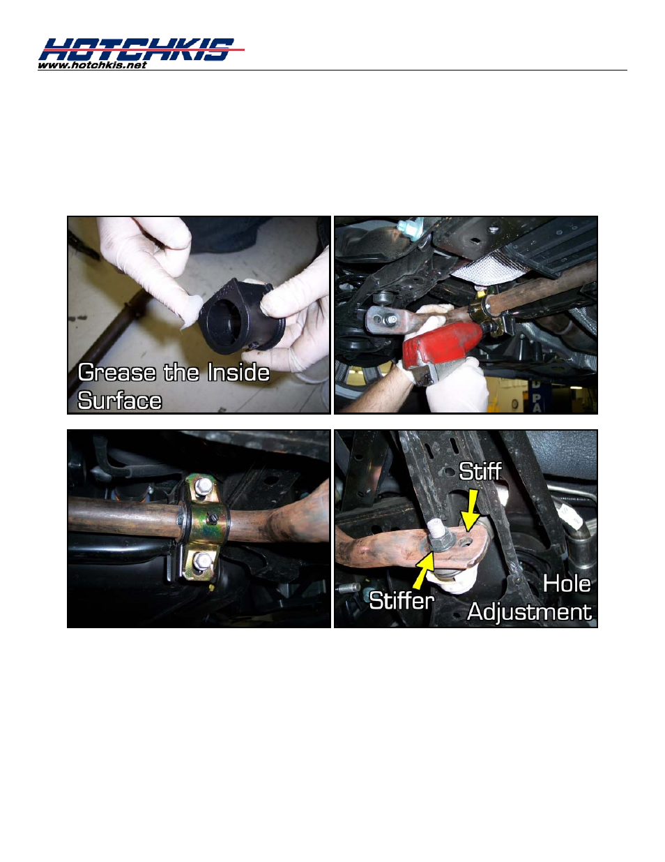 Reinstall new hotchkis bar | Hotchkis 22436R MazdaSpeed3 Sport Sway Bar, Rear User Manual | Page 8 / 11