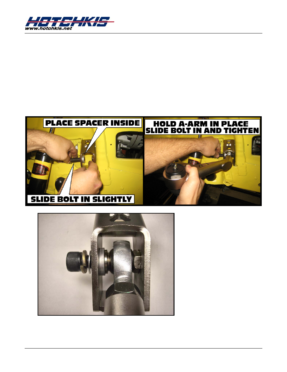 Hotchkis 1110 Tubular Upper Control Arms, Geometry Corrected, Dodge B & E Body User Manual | Page 5 / 13