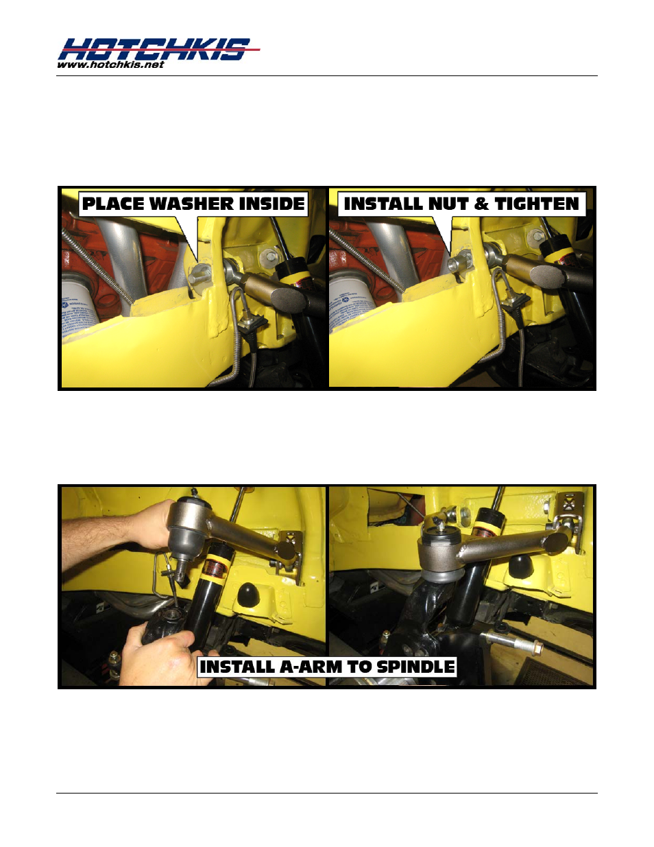 Hotchkis 1110 Tubular Upper Control Arms, Geometry Corrected, Dodge B & E Body User Manual | Page 7 / 13