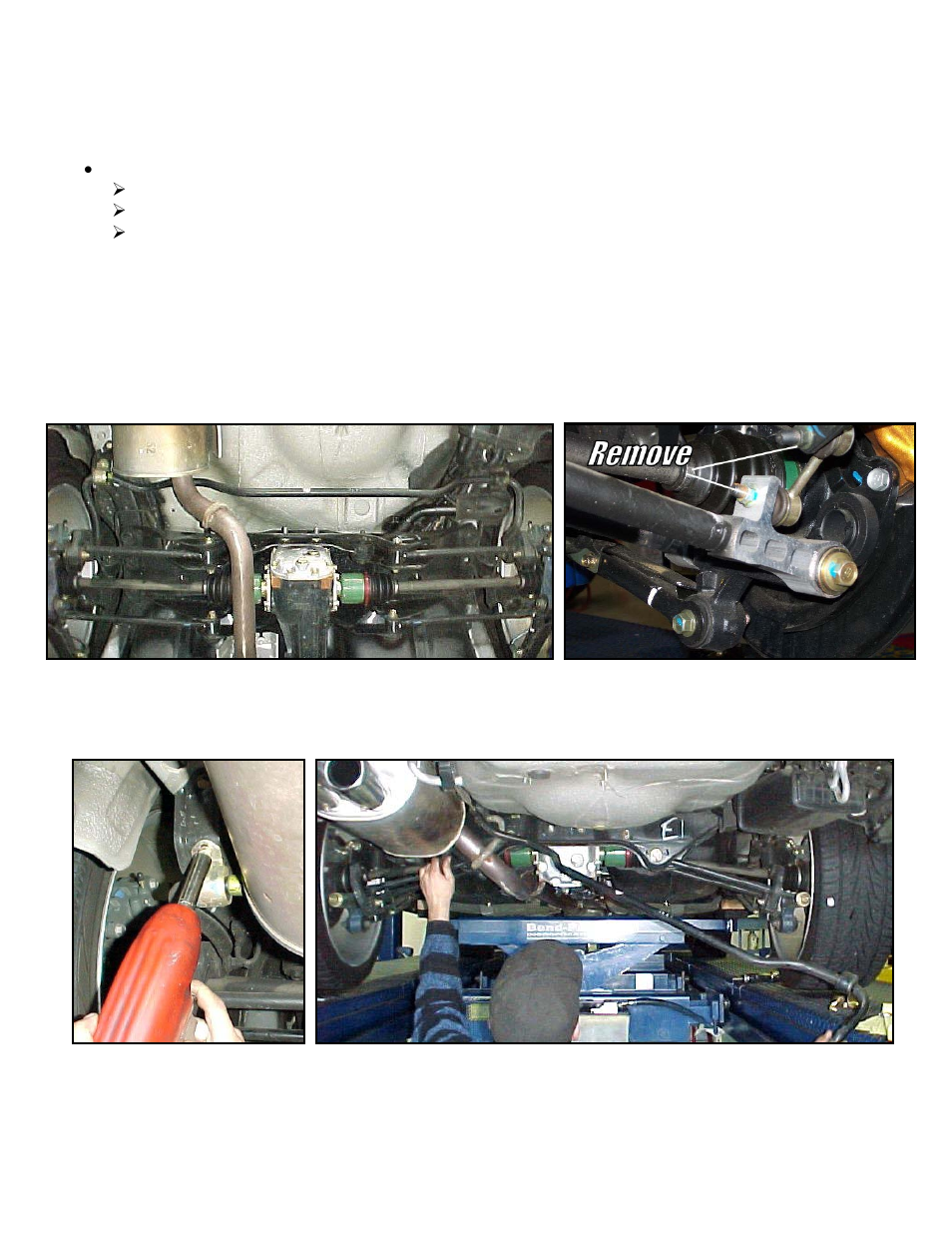 Installation of hotchkis tuning rear sway bar | Hotchkis 22418 2004-2007 STI Competition Sway Bar Set User Manual | Page 6 / 13