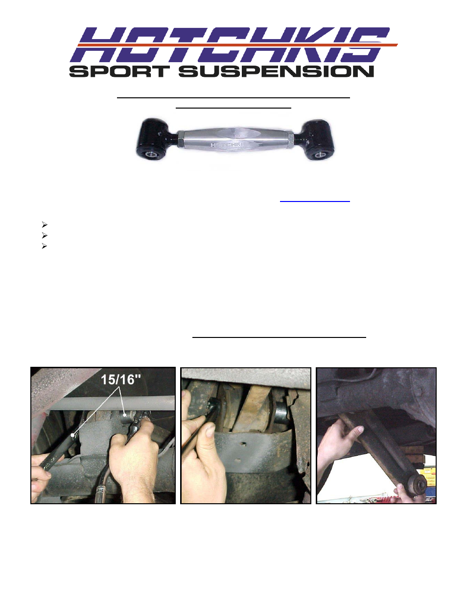 Hotchkis 1821 Rear Suspension Package, Adjustable, Single Upper, 67-70 GM B Body User Manual | 24 pages