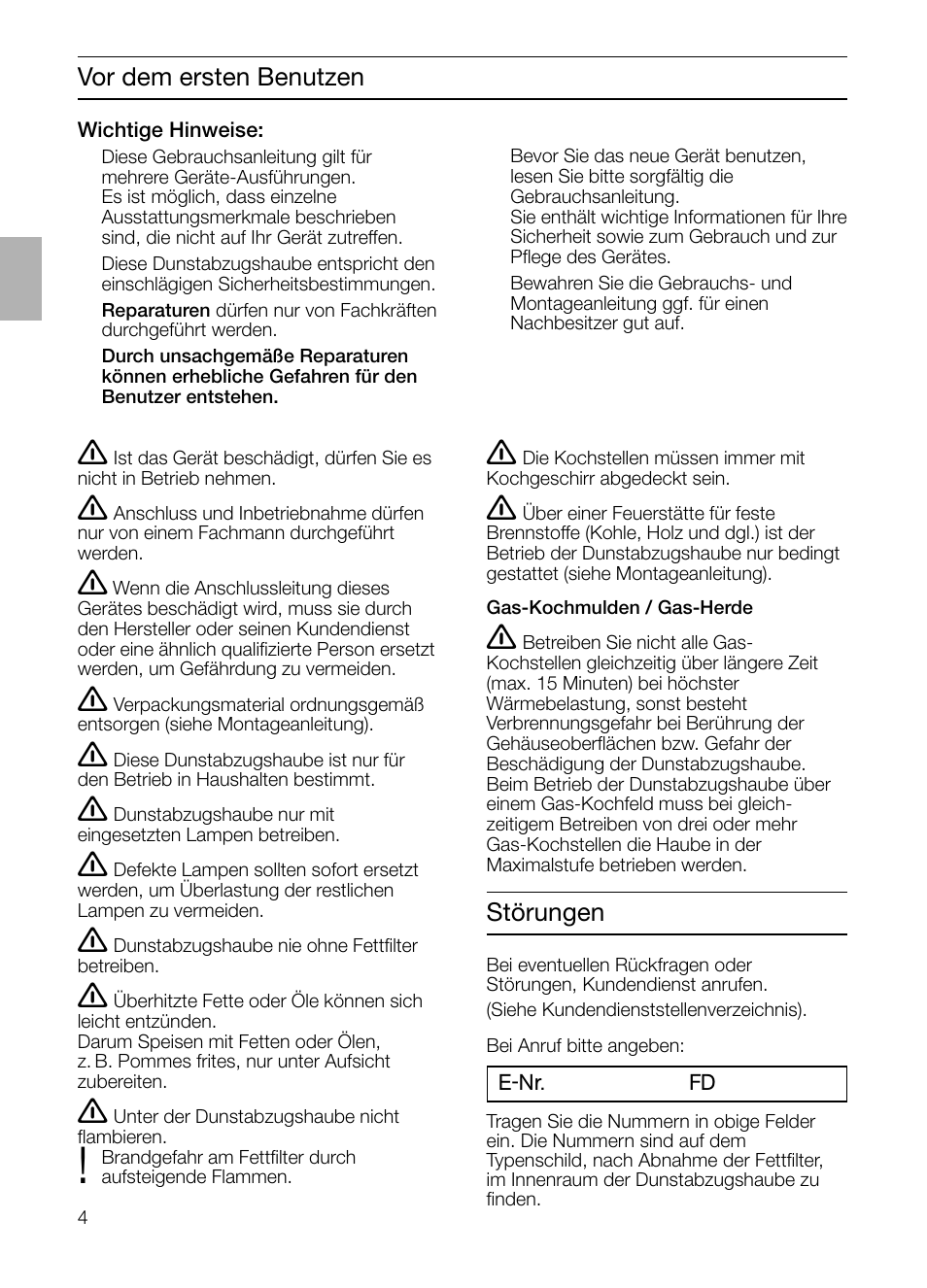 Siemens LC 46052 User Manual | Page 4 / 80