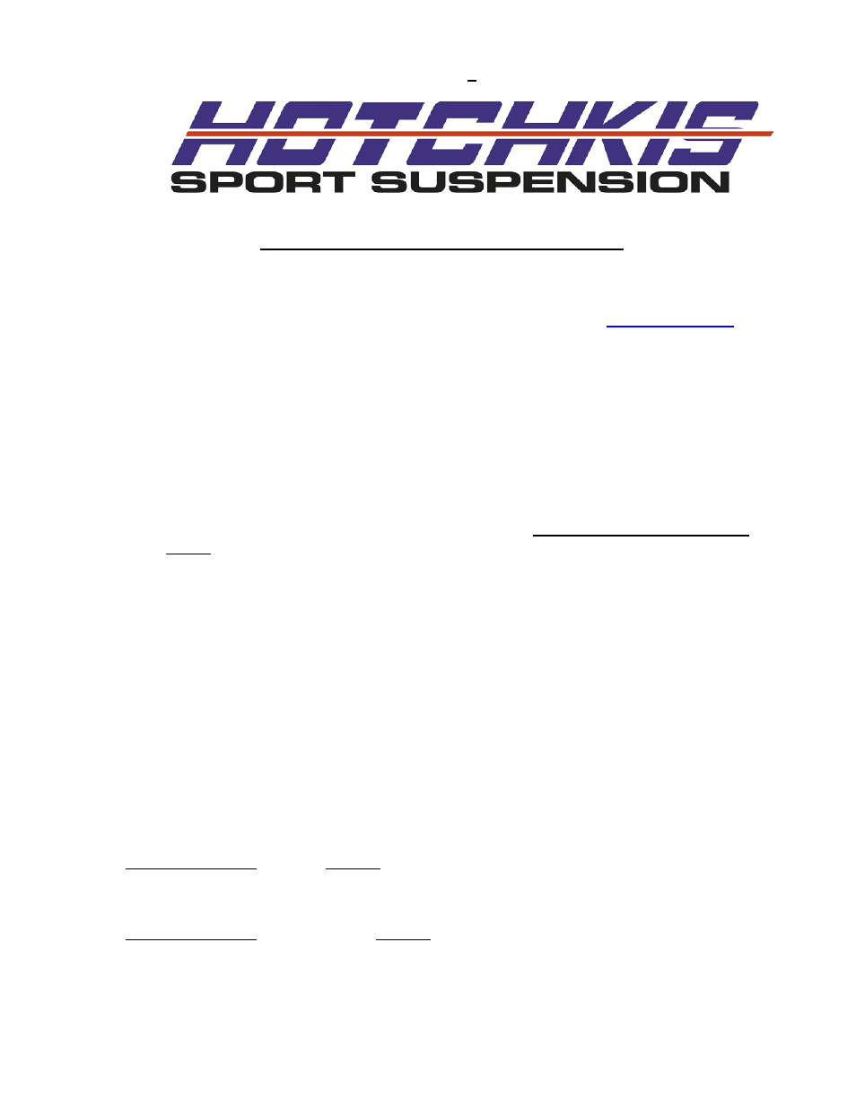Hotchkis 1206AA 73-77 GM A-Body Dbl Adjustable Upper Trailing Arms User Manual | 7 pages