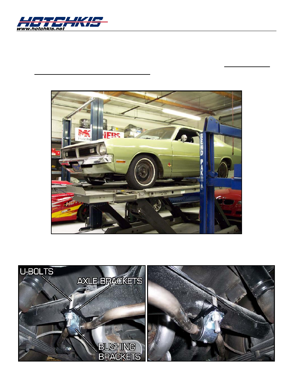 Hotchkis 22386F 1973-1976 Dodge A-Body Front Sway Bar User Manual | Page 6 / 12