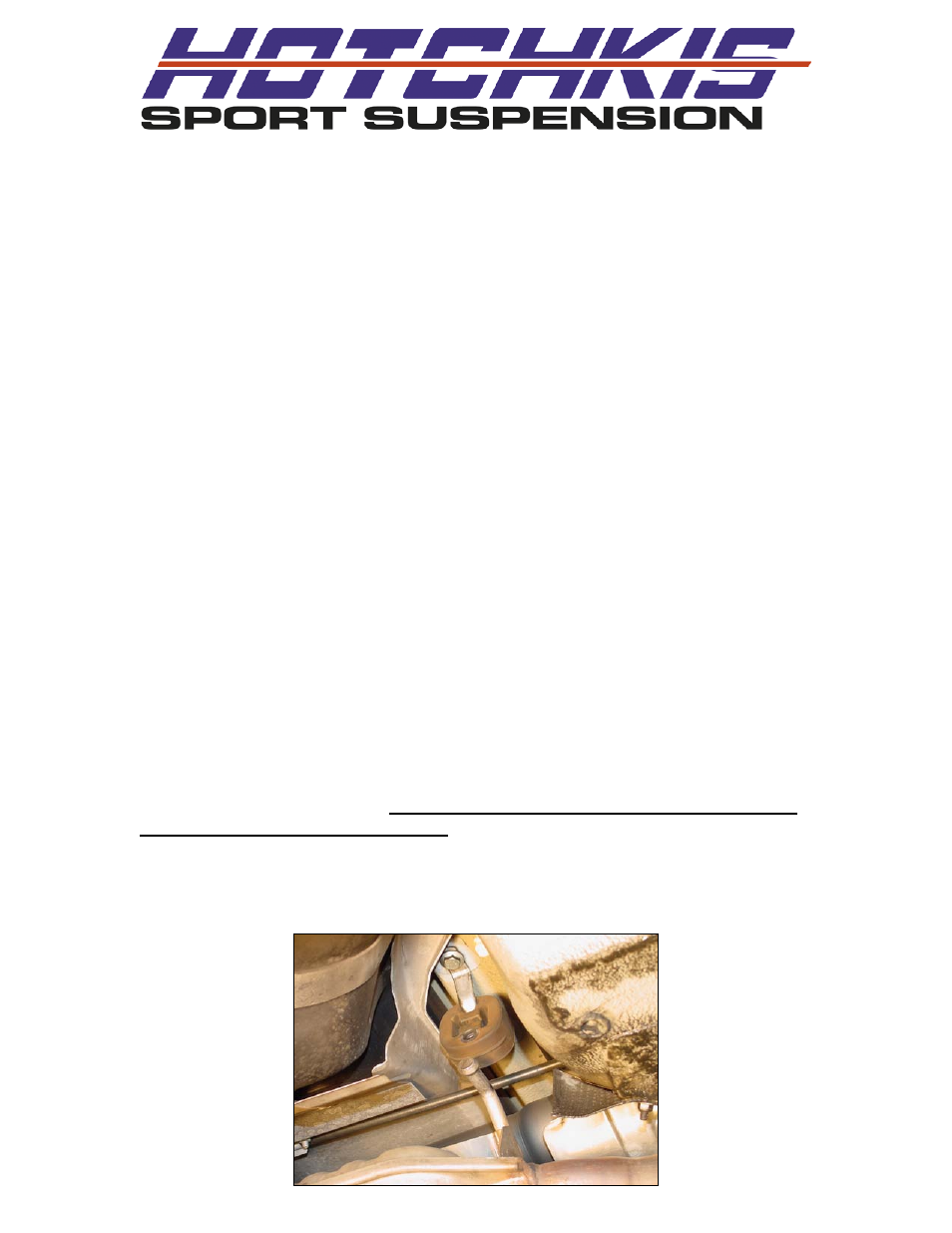 Hotchkis 22815 Audi Allroad Sport Sway Bar Set User Manual | 8 pages