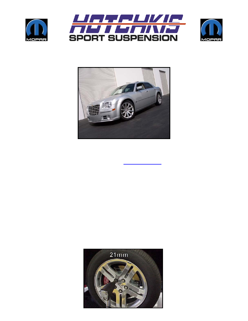 Hotchkis 19105 300C SRT8 & Charger SRT8 Sport Coil Springs User Manual | 14 pages
