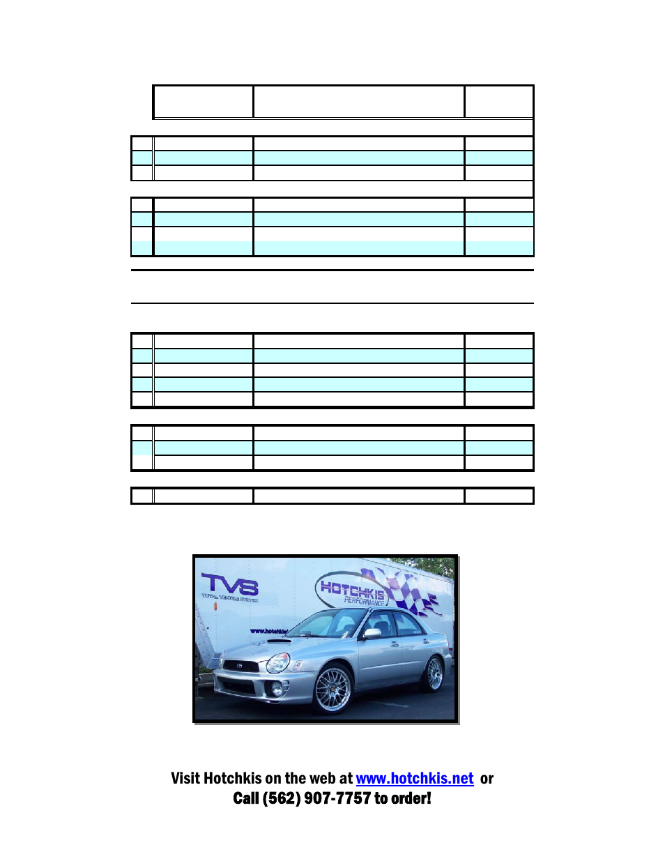 Subaru wrx street sway bar kit, parts list, Another satisfied sway bar set customer | Hotchkis 22407R Subaru WRX Autocross Rear Sway Bar User Manual | Page 10 / 13