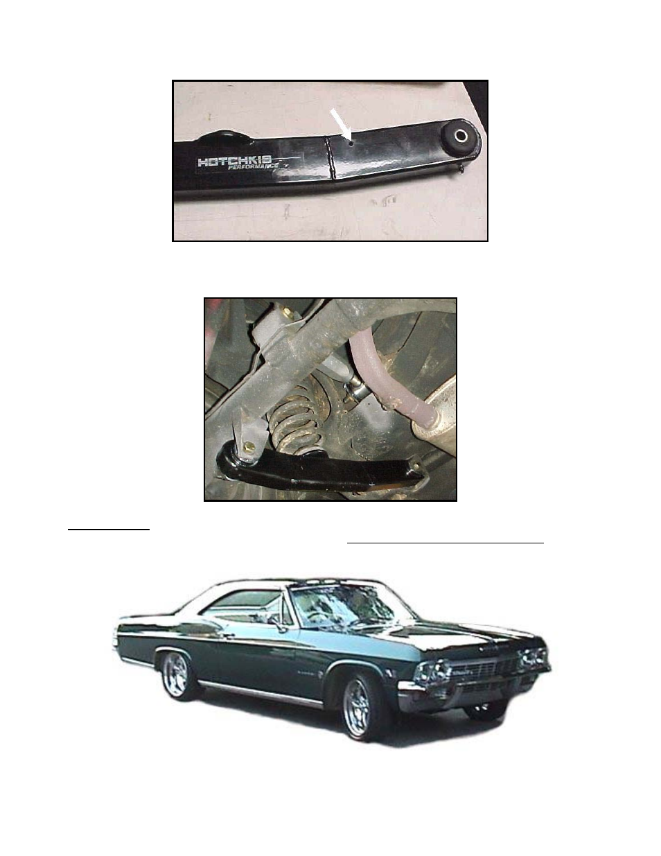 See next page for parts list | Hotchkis 1314 Trailing Arms, Lower, 65-70 GM B-Body User Manual | Page 4 / 8