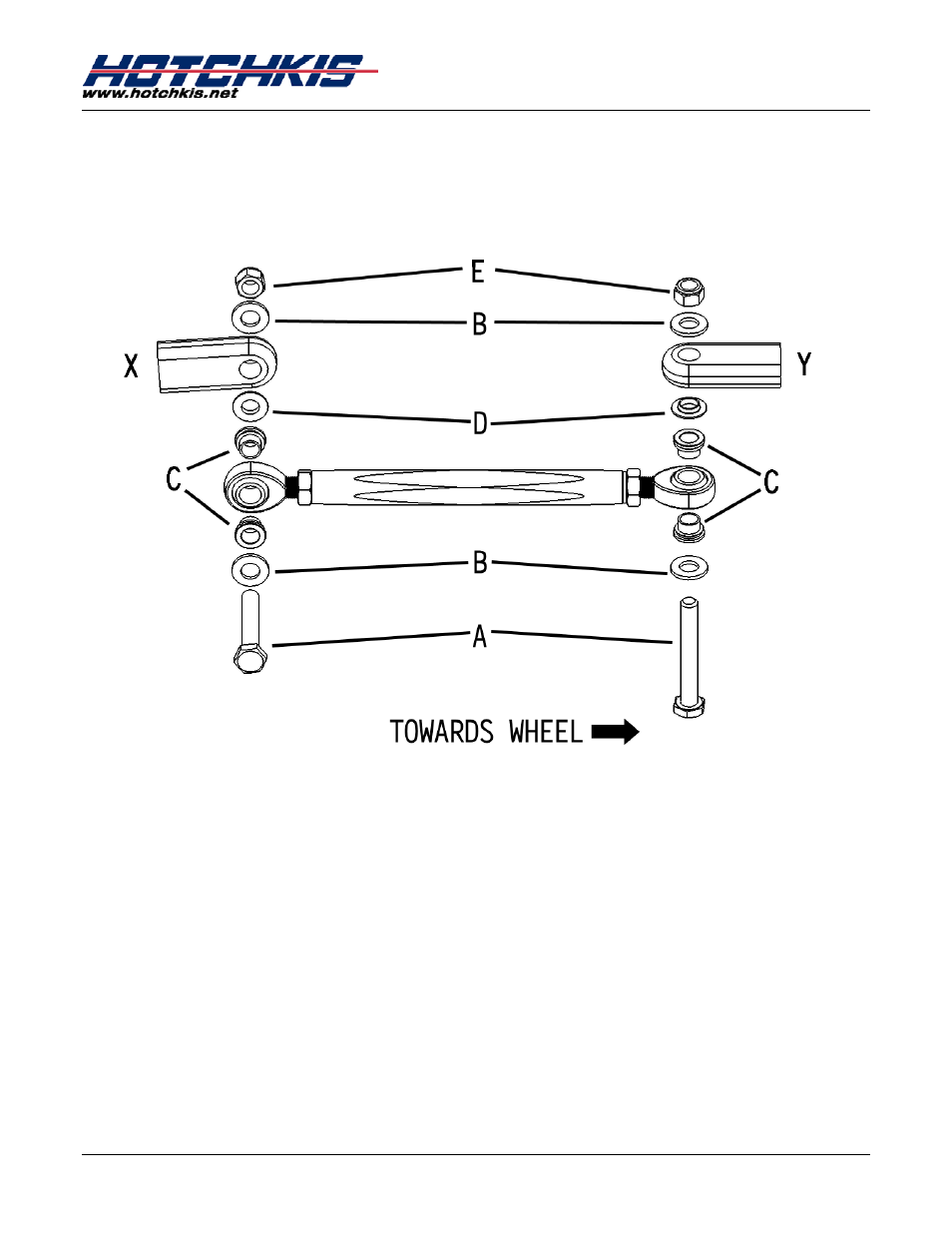 Hotchkis 16385 Mopar A-Body Adjustable Steering Rod Kit User Manual | Page 3 / 6