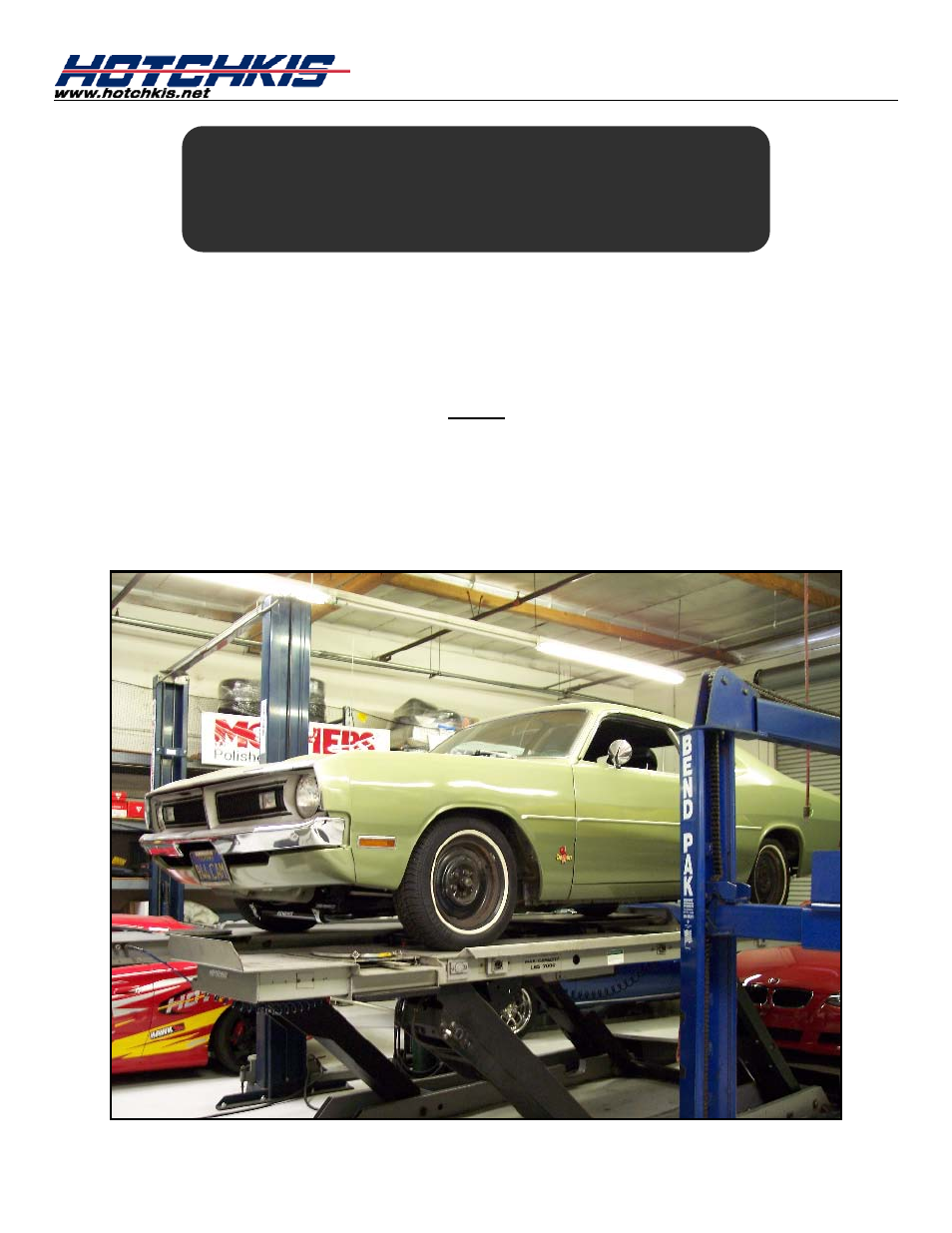 Sport sway bar kit 22385 | Hotchkis 80113 1967-1972 Dodge A-Body Total Vehicle System User Manual | Page 24 / 42