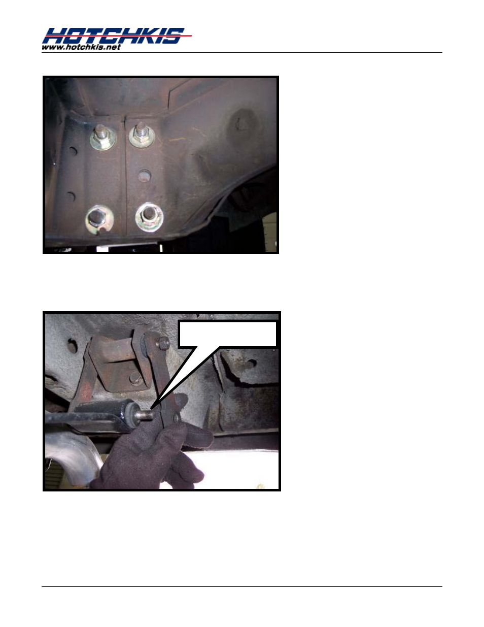 Bracket bolt | Hotchkis 80113 1967-1972 Dodge A-Body Total Vehicle System User Manual | Page 37 / 42