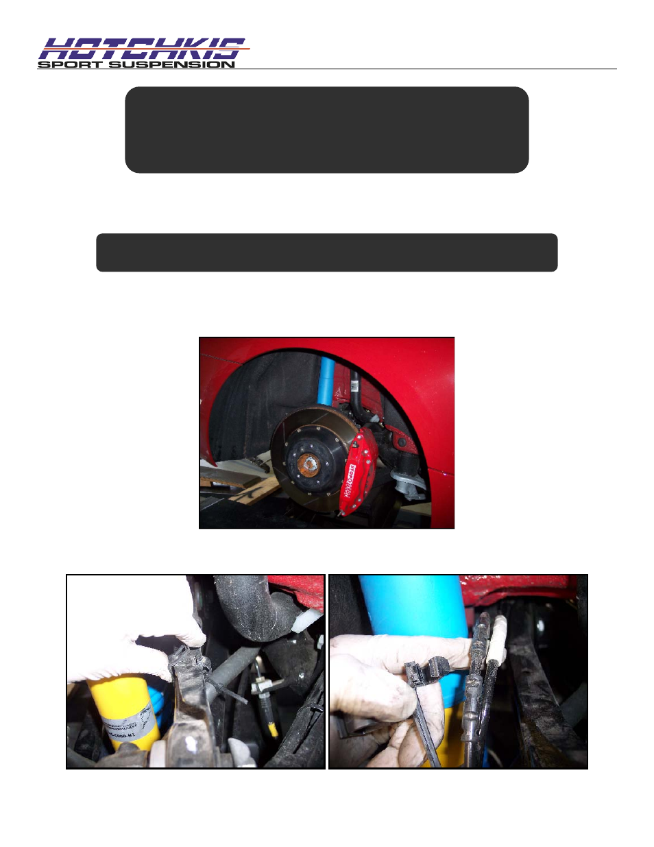 Hotchkis 12834 BMW E90-E92 Sport Rear Camber Links User Manual | 6 pages