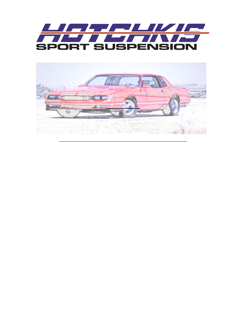 Hotchkis 1802 Rear Suspension Package, Fixed, 78-88 GM A, G-Body User Manual | 18 pages