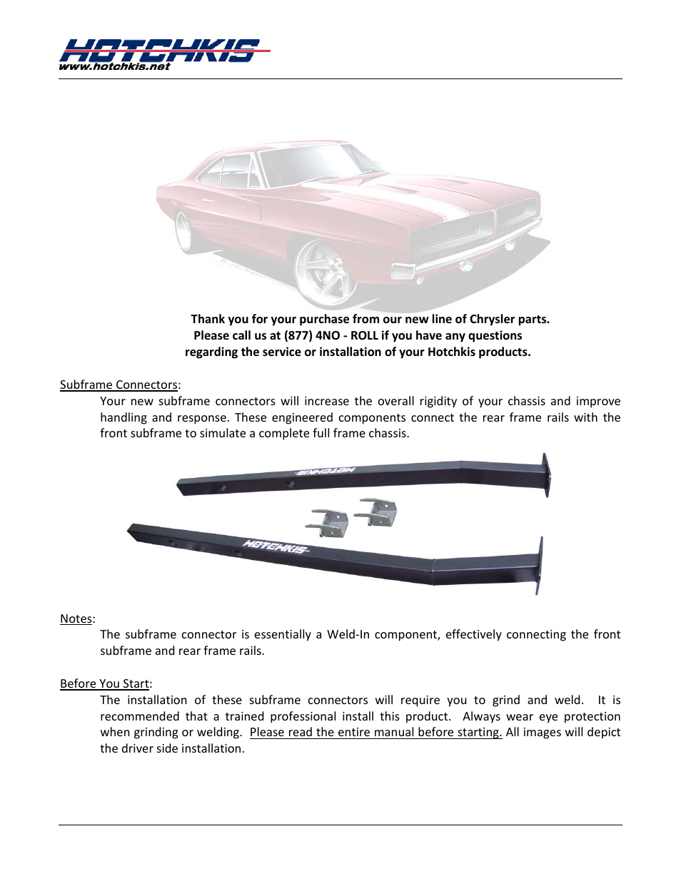 Hotchkis 80110 1966-1969 Mopar B-Body TVS System User Manual | Page 48 / 62