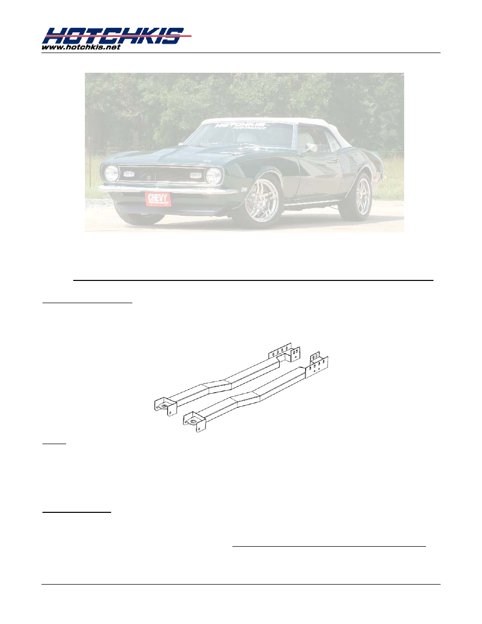 Hotchkis 81001 Chassis, Max Convertible Set, 67-69 Camaro-Firebird F-Body User Manual | Page 8 / 20