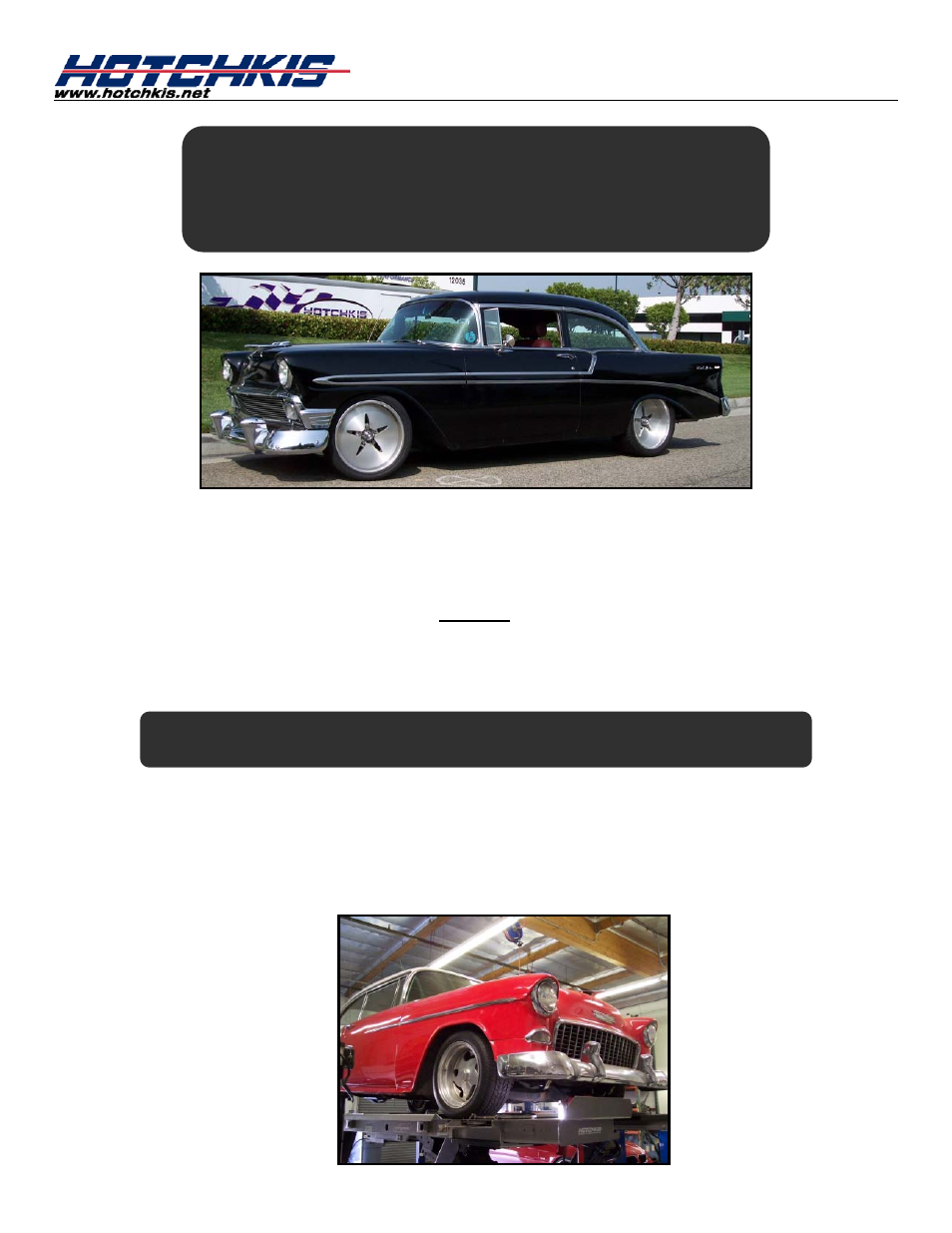 Hotchkis 22105 "Tri 5 Chevy Front Sport Sway Bar" User Manual | 16 pages