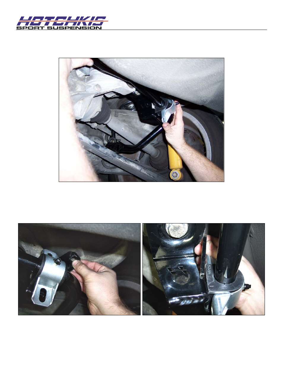 Position bushing bracket, Insert spacer shim | Hotchkis 22835F BMW E36 Front Sway Bar User Manual | Page 7 / 12